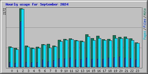 Hourly usage for September 2024