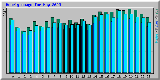 Hourly usage for May 2025